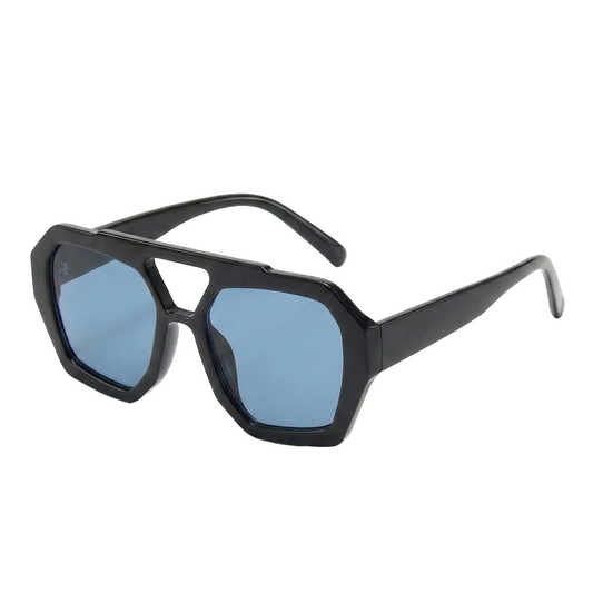 Dawson Collection | Geometric Navigator Sunglasses with UV400 Protection – Bold Acetate Frame for Unisex Style 1